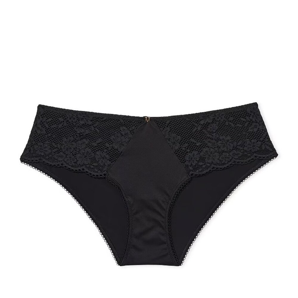 Victoria's Secret Love Cloud Hiphugger Panty in Lace Trim Black XXL NEW - Picture 3 of 6